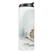 Personalized Winter Bear Tumbler – Sleeping Animal Thermosbeker (Gedraaid links)