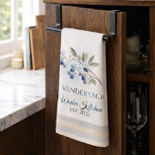 Personalized Winter – Blue Berry Botanical Theedoek