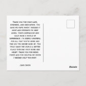 Personalized Winter Penguin “Best Doctor Ever” Briefkaart (Achterkant)