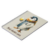 Personalized Winter Penguin “Best Doctor Ever” Notitieboek (Linkerzijde)