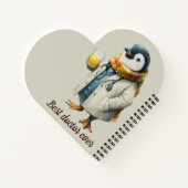 Personalized Winter Penguin “Best Doctor Ever” Notitieboek (Achterkant)