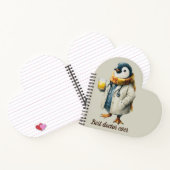 Personalized Winter Penguin “Best Doctor Ever” Notitieboek (Binnen)