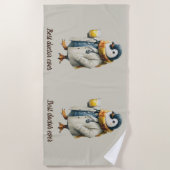 Personalized Winter Penguin “Best Doctor Ever” Strandlaken (Voorkant)