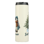 Personalized Winter Penguin “Best Mom Ever” Thermosbeker (Achterkant)