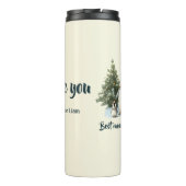 Personalized Winter Penguin “Best Mom Ever” Thermosbeker (Achterkant)