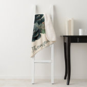 Personalized Winter Pinecone Family Design Sherpa Deken (In situ)