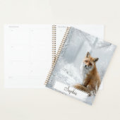 Personalized Winter Woodland Fox Planner (Display)