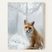 Personalized Winter Woodland Fox Planner (Achterkant)