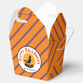 Personalized/Witch & Stripes/Halloween Treat Box Bedankdoosjes (Geopend)