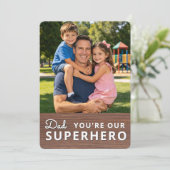 Personalized with 2 Photos and Text Kaart (Staand voorkant)