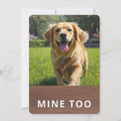 Personalized with 2 Photos and Text Kaart (Achterkant)