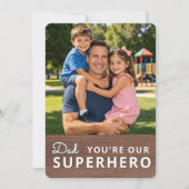 Personalized with 2 Photos and Text Kaart (Voorkant)
