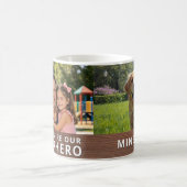 Personalized with 2 Photos and Text Magische Mok (Center)
