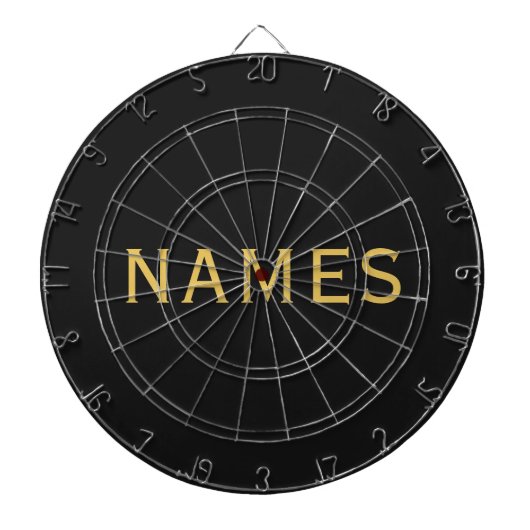 Personalized With Last Name or Nickname on Them Dartbord (Voorkant)