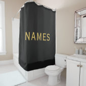 Personalized With Last Name or Nickname on Them Douchegordijn (In situ)