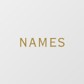 Personalized With Last Name or Nickname on Them Raamsticker (Vel)