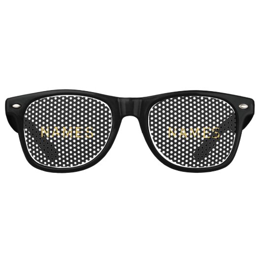 Personalized With Last Name or Nickname on Them Retro Zonnebril (Voorkant)
