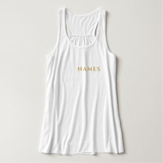 Personalized With Last Name or Nickname on Them Tanktop