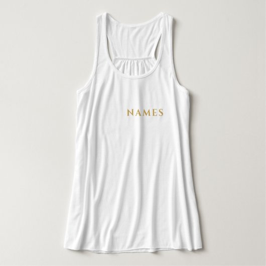 Personalized With Last Name or Nickname on Them Tanktop (Design voorkant)