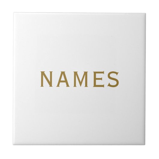 Personalized With Last Name or Nickname on Them Tegeltje (Voorkant)