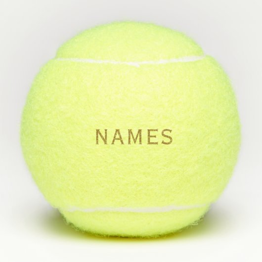 Personalized With Last Name or Nickname on Them Tennisballen (Voorkant)