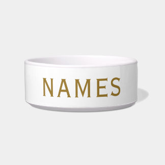 Personalized With Last Name or Nickname on Them Voerbakje
