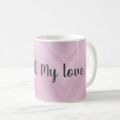 Personalized With My Love Cute Heart Mug  Koffiemok (Voorkant rechts)