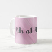 Personalized With My Love Cute Heart Mug  Koffiemok (Voorkant links)