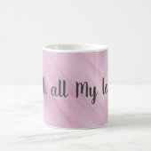 Personalized With My Love Cute Heart Mug  Koffiemok (Center)