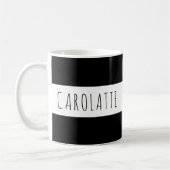 Personalized With Name Custom Black Koffiemok (Links)