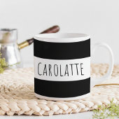 Personalized With Name Custom Black Koffiemok