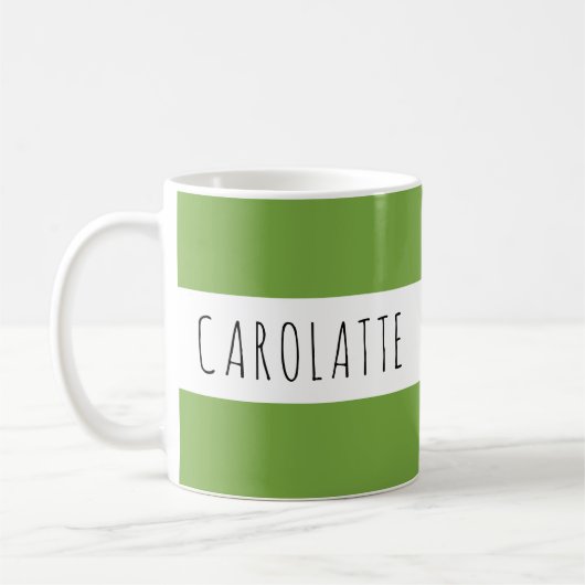 Personalized With Name Custom Green Koffiemok (Links)