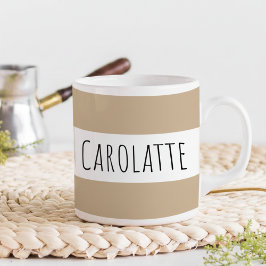 Personalized With Name Custom Latte Koffiemok