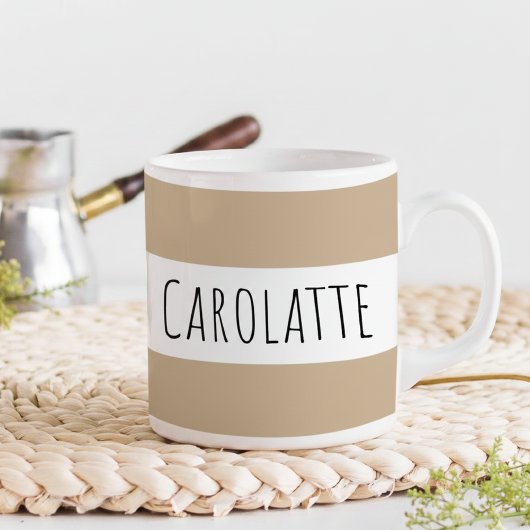 Personalized With Name Custom Latte Koffiemok
