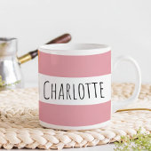 Personalized With Name Custom Pink Koffiemok