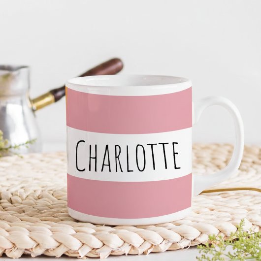 Personalized With Name Custom Pink Koffiemok