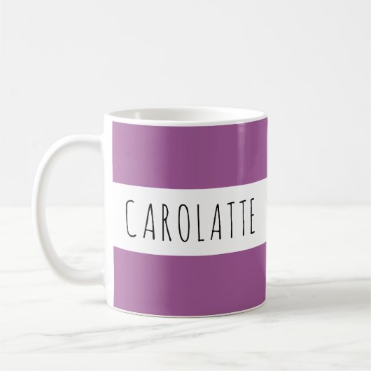 Personalized With Name Custom Plum Koffiemok (Links)