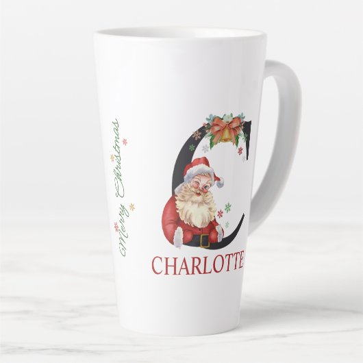 Personalized with name | Unique Christmas gifts Latte Mok (Rechterhoek)