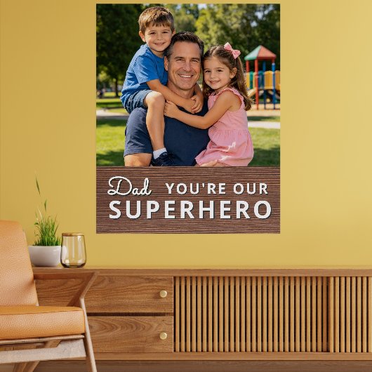 Personalized with photo and text poster (Woonkamer 2)