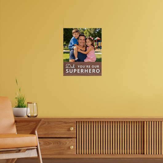Personalized with photo and text poster (Woonkamer 2)