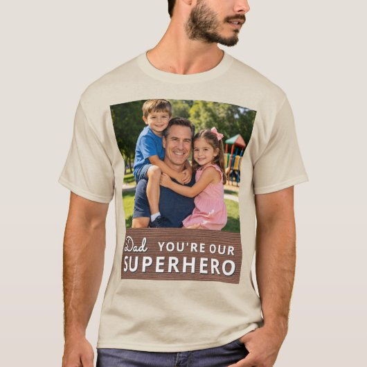 Personalized with photo and text t-shirt (Voorkant)