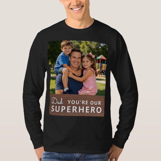 Personalized with photo and text t-shirt (Voorkant)