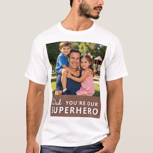 Personalized with photo and text t-shirt (Voorkant)