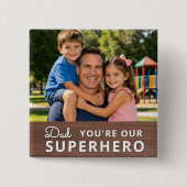 Personalized with Photo and Text Vierkante Button 5,1 Cm (Voorkant)
