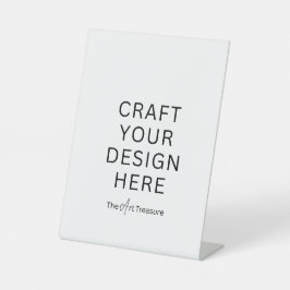 Personalized with Your Design, Logo, Message Reclamebord Met Voetstuk