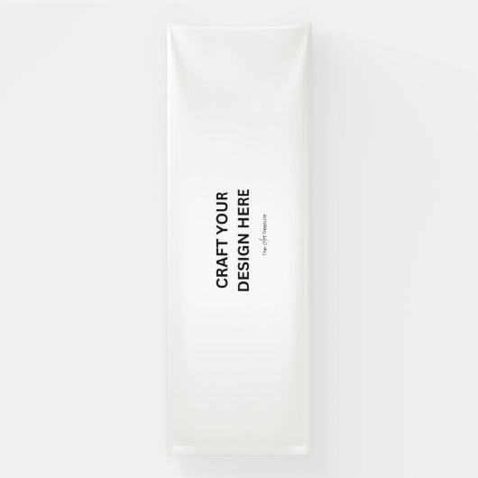 Personalized with Your Design, Logo, or Message Spandoek (Verticaal)