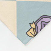 Personalized Wizard School Blue Monogram Name Fleece Deken (Hoek)