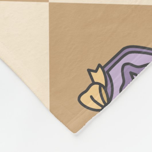 Personalized Wizard School Gold Monogram Name Fleece Deken (Hoek)