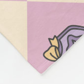 Personalized Wizard School Pink Monogram Name Fleece Deken (Hoek)