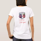 Personalized Women T-Shirt Funny Food Love Quotes (Achterkant)